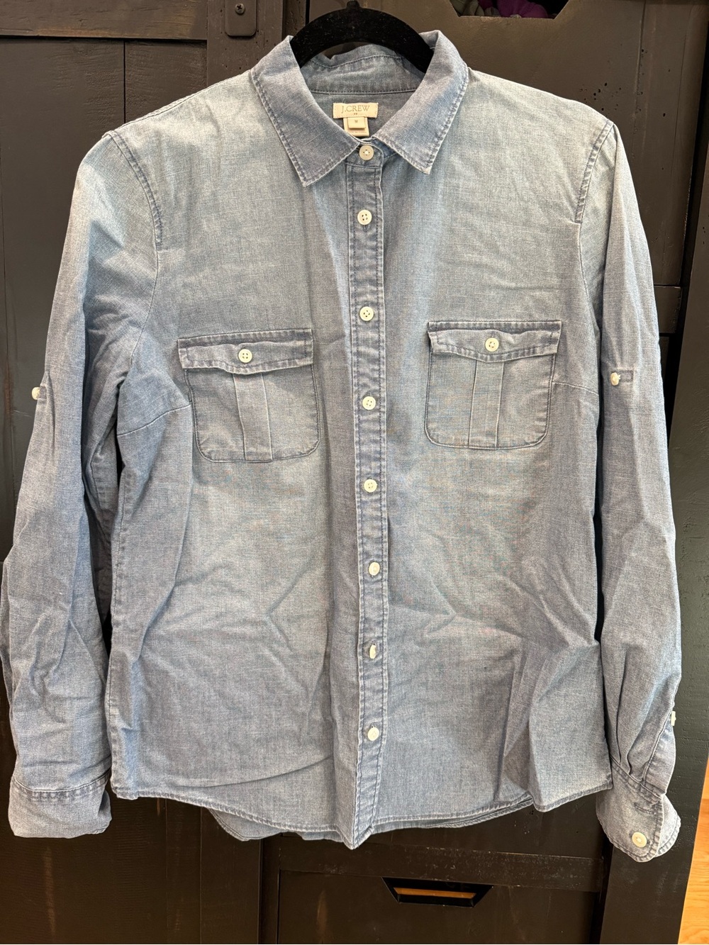 J. Crew Light Denim Button-Down Shirt